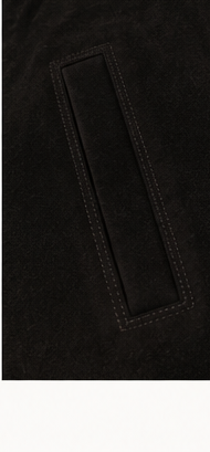Midnight Black — Genuine Suede Leather