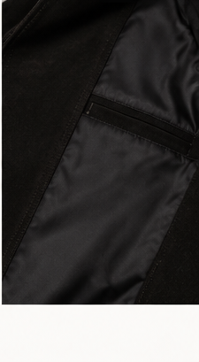 Midnight Black — Genuine Suede Leather