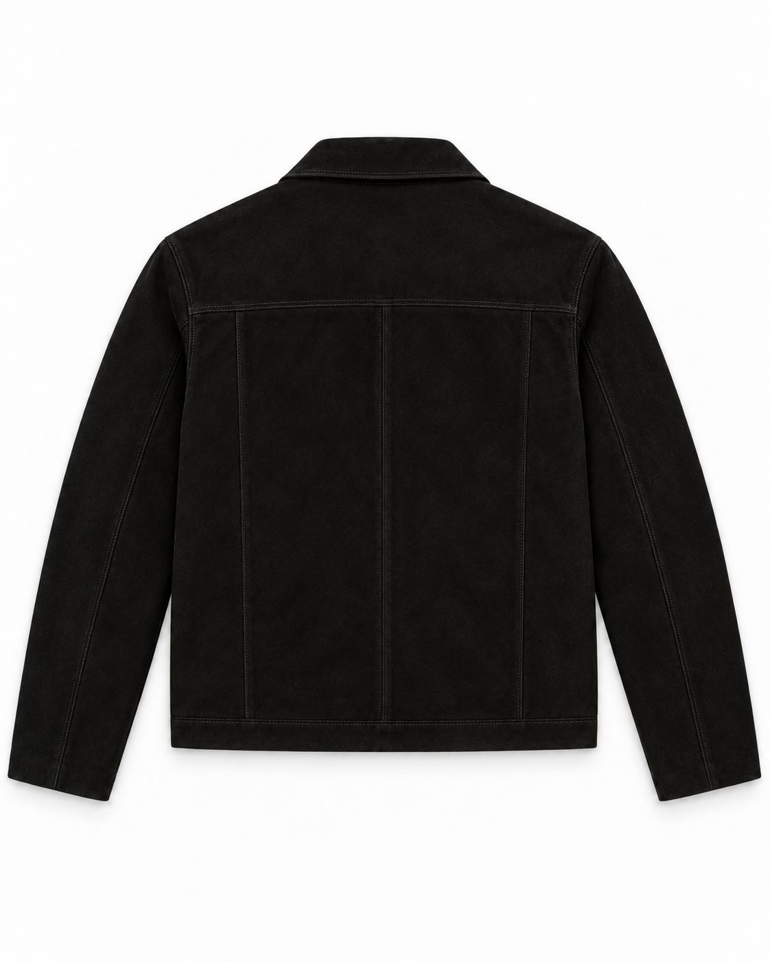Midnight Black — Genuine Suede Leather