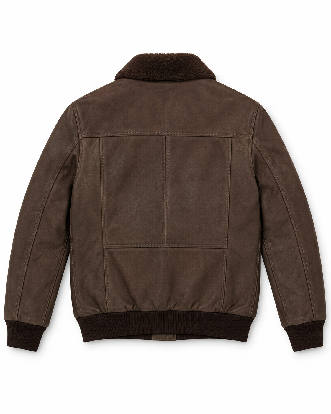 The Soren Suede Bomber — Stone Brown