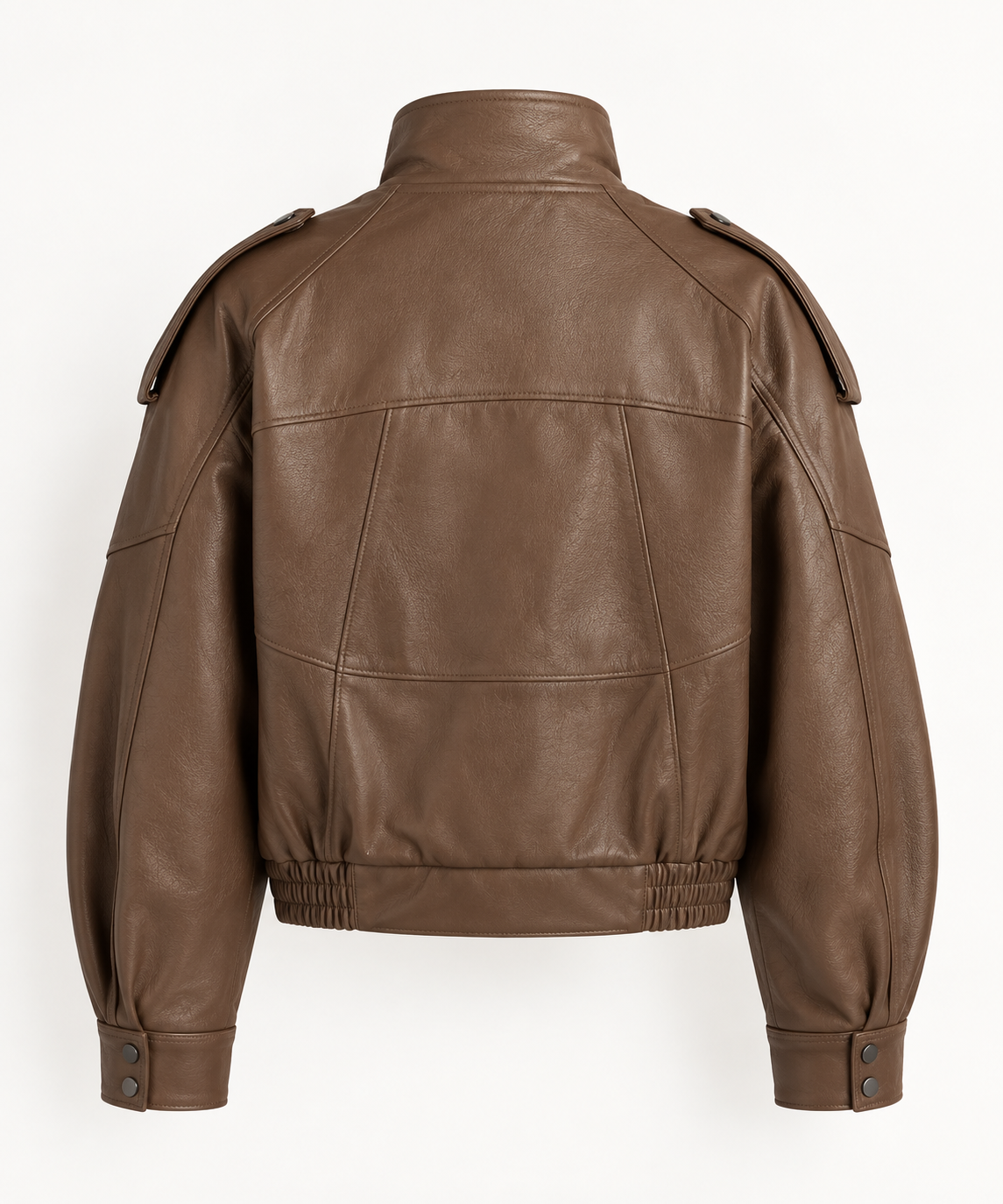 The Élan Leather Jacket — Mocha Brown
