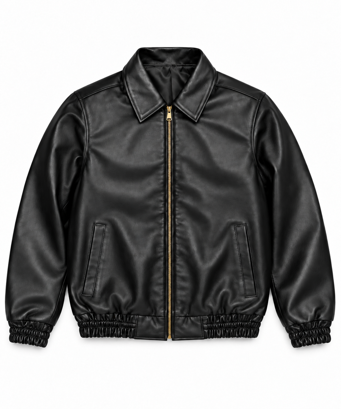 The Laurent Leather Blouson — Black