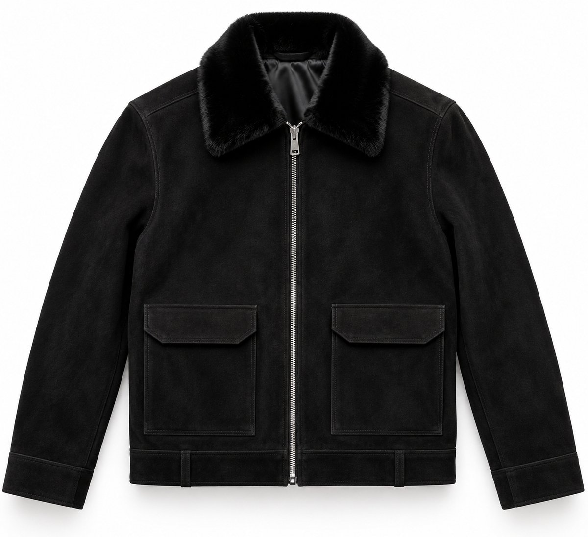 The Beaumont Suede Jacket — Black
