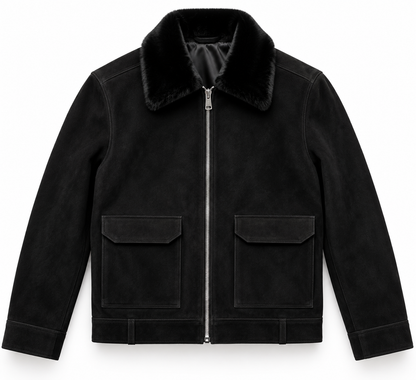 The Beaumont Suede Jacket — Black