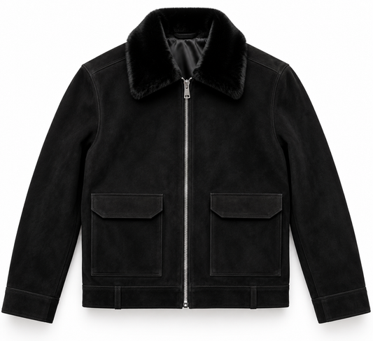 The Beaumont Suede Jacket — Black
