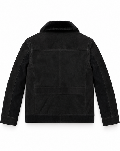 The Beaumont Suede Jacket — Black