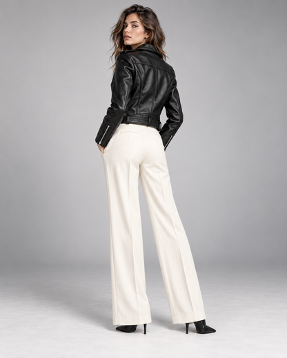 The Élodie Biker Jacket — Black
