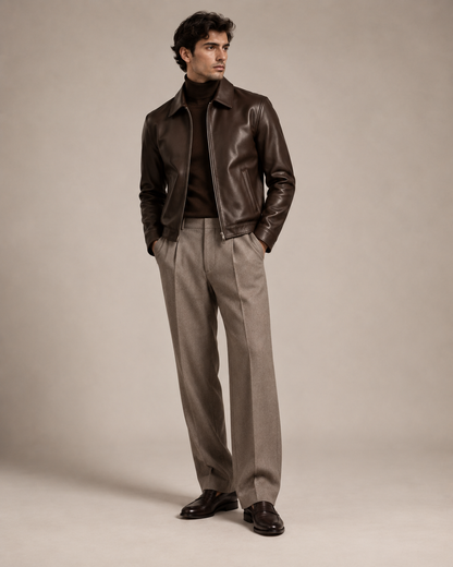 The Legacy Leather Jacket – Brown Edition