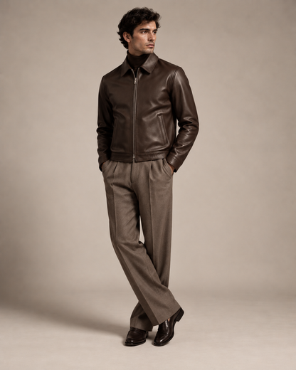 The Legacy Leather Jacket – Brown Edition