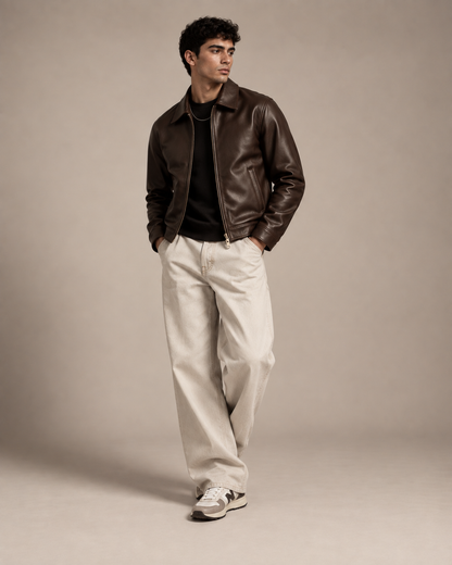 The Legacy Leather Jacket – Brown Edition