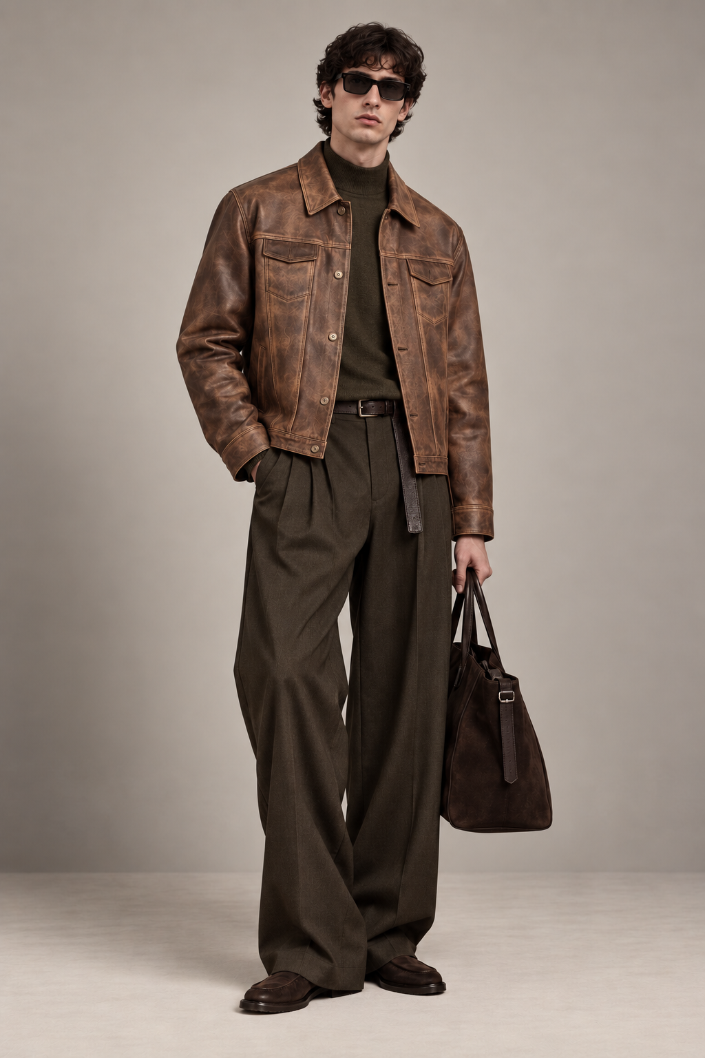 Hybrid Denim Leather Jacket