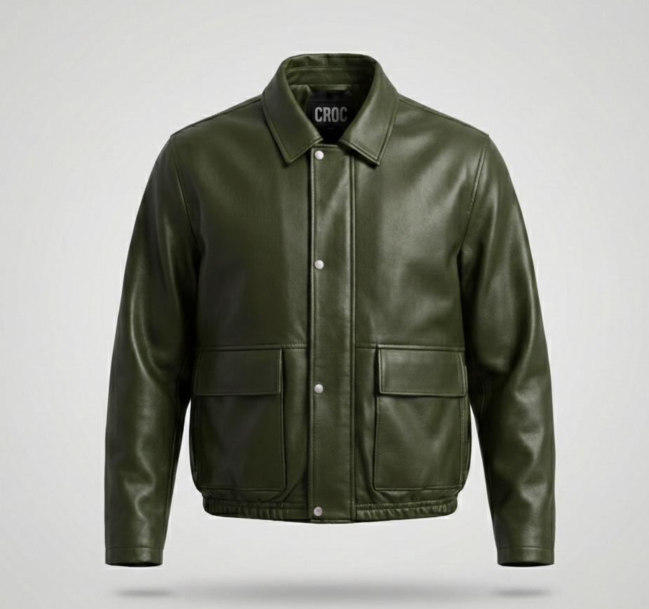 Old Money | Olive Genuine Lamb Leather