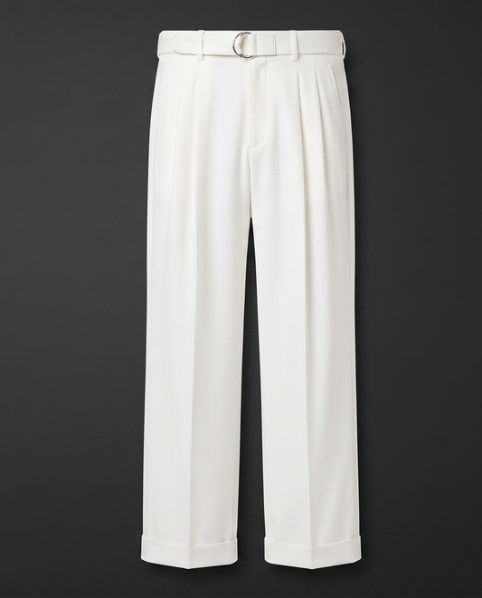 The Riviera Trouser — Ivory (No. 01)