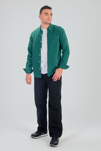 Green Gabardine Shirt