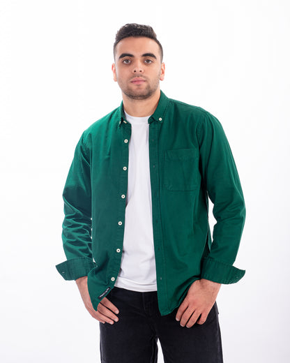 Green Gabardine Shirt