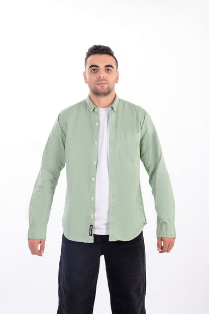 Mint Gabardine Shirt